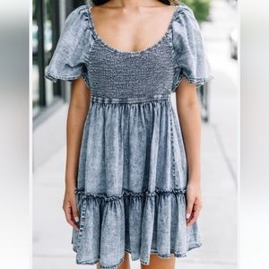 NWOT Flying Tomato Acid Wash Mini Dress